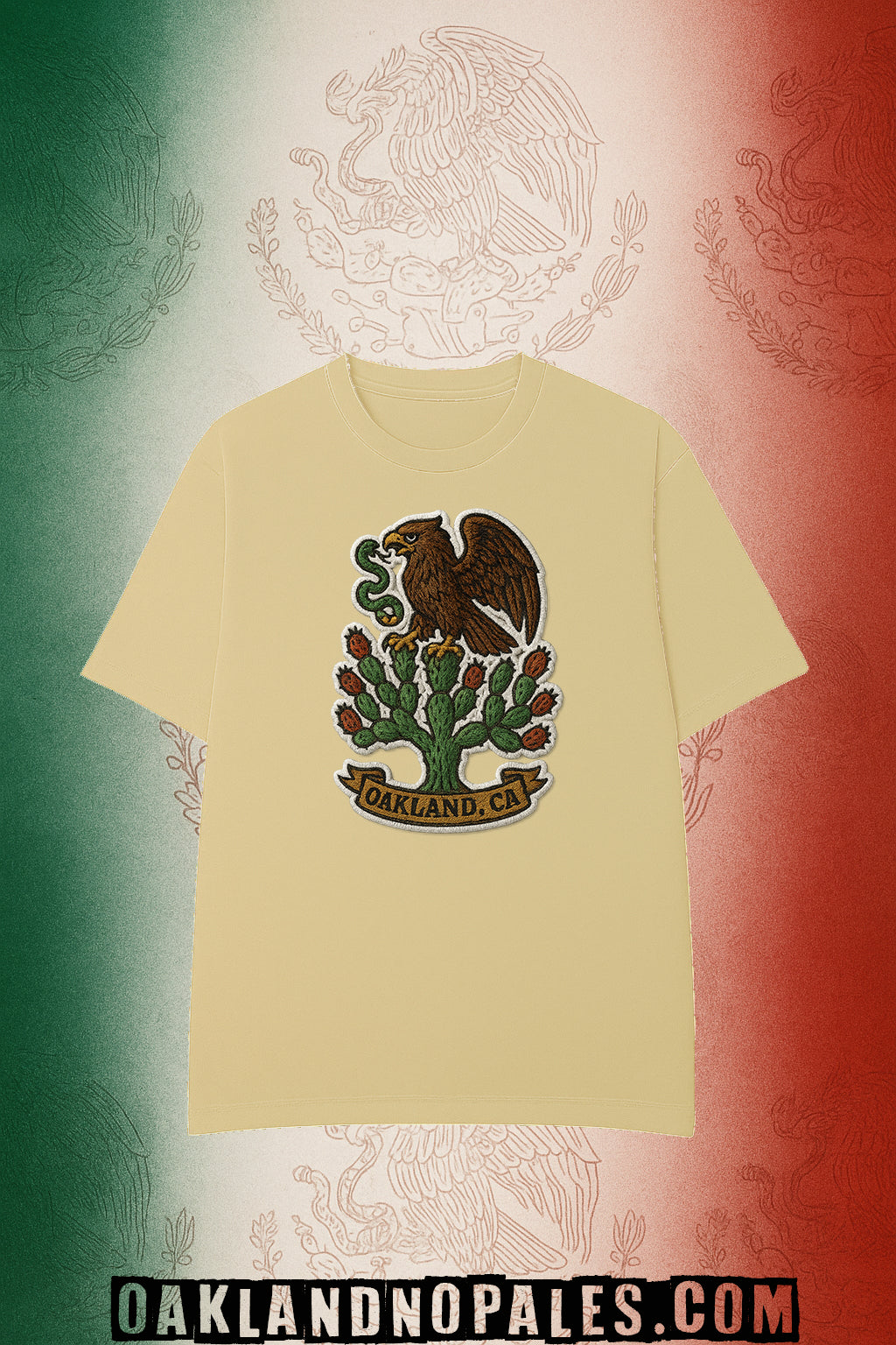 Mexican Roots Oakland Raised patch Shirt