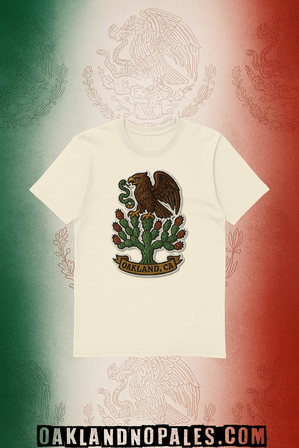 Mexican Roots Oakland Raised patch Shirt